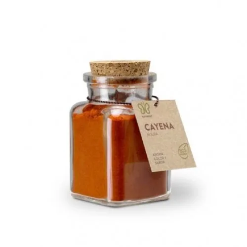 CAYENA MOLIDA/CHILI ECO 75 GR TARRO CRISTAL