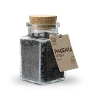 PIMIENTA NEGRA GRANO ECO 75 GR TARRO CRISTAL - NATURCID  ALIMENTACION NATURAL