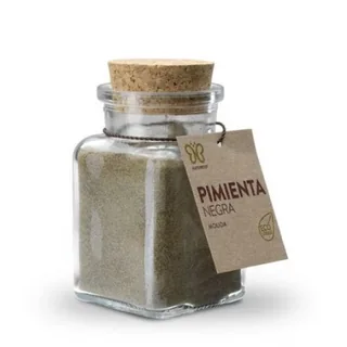 PIMIENTA NEGRA MOLIDA ECO 75 GRS TARRO CRISTAL - NATURCID  ALIMENTACION NATURAL