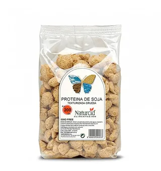 PROTEINA DE SOJA TEXTURIZADA GRUESA 200 GRS BOLSA - NATURCID  ALIMENTACION NATURAL