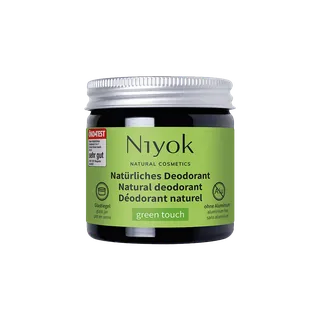 DESODORANTE + ANTITRANSPIRANTE GREEN TOUCH 40 ML TARRO - NIYOK (HIGIENE ORGANICA)