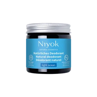 DESODORANTE + ANTITRANSPIRANTE LIGHT OCEAN 40 ML TARRO - NIYOK (HIGIENE ORGANICA)