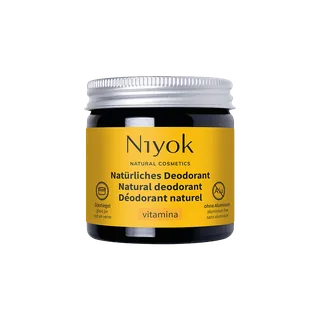 DESODORANTE + ANTITRANSPIRANTE VITAMINA 40 ML TARRO - NIYOK (HIGIENE ORGANICA)