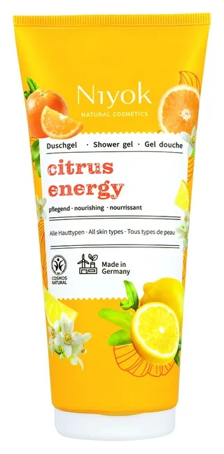 GEL DE DUCHA CITRUS ENERGY 200 ML TUBO - NIYOK (HIGIENE ORGANICA)