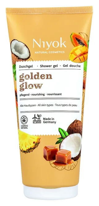 GEL DE DUCHA GOLDEN GLOW 200 ML TUBO - NIYOK (HIGIENE ORGANICA)