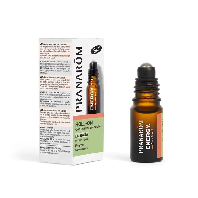AROMABOOST ROLL-ON ENERGY BIO (ECO) - PRANAROM 5 ML