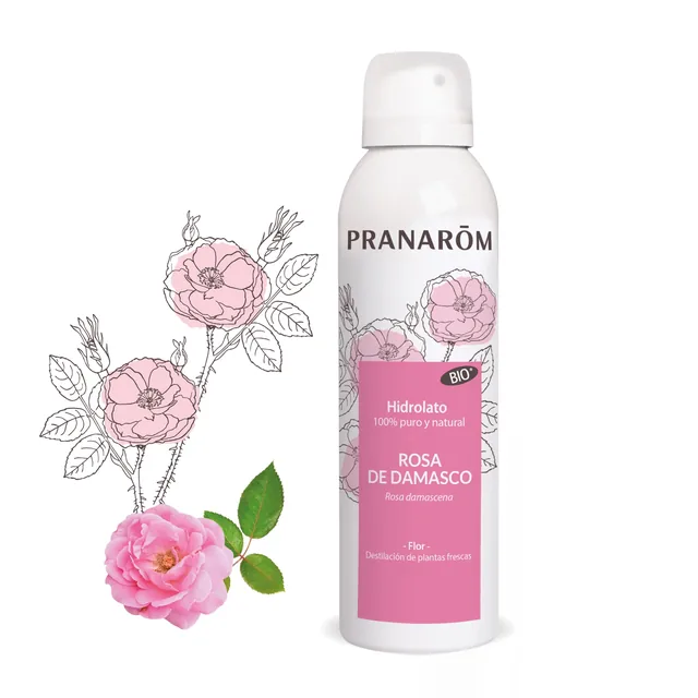 HIDROLATO ROSA DE DAMASCO BIO - PRANAROM 150 ML SPRAY