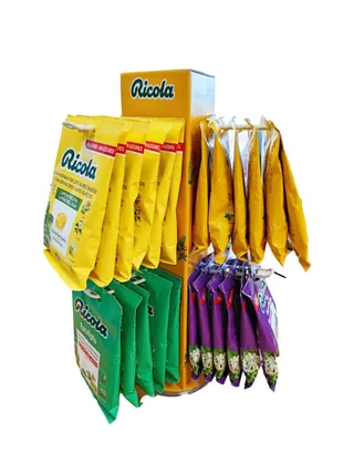 EXPOSITOR RICOLA MOSTRADOR 36 BOLSAS 70 GRS - RICOLA (CARAMELOS)