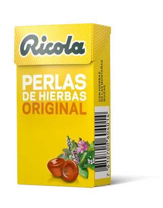PERLAS DE HIERBAS 25 GRS CAJA - RICOLA (CARAMELOS)