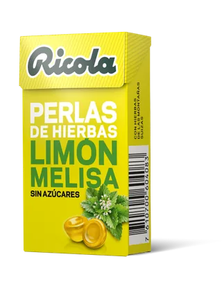 PERLAS DE LIMÓN MELISA 25 GRS CAJA - RICOLA (CARAMELOS)
