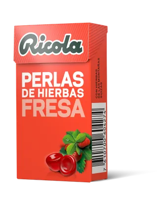 PERLAS FRESA 25 GRS CAJA - RICOLA (CARAMELOS)