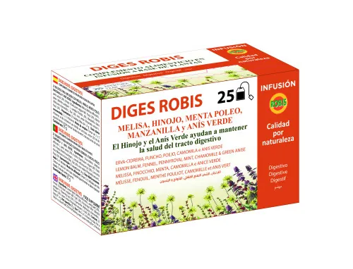 DIGES ROBIS INFUSION 25 GR X25 BOLSITAS