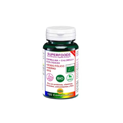 ESPIRULINA + CHLORELLA BIO SUPERFOOD 513 MG X90 COMPRIMIDOS