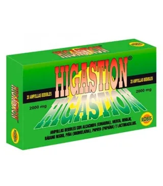 HIGASTION 10 ML X20 AMPOLLAS - ROBIS (COMP.ALIMENTICIO)