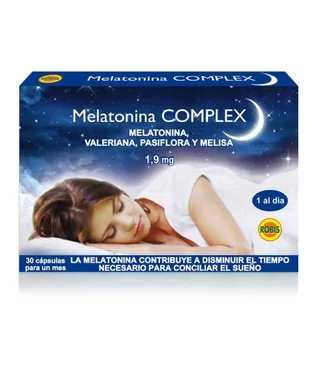 MELATONINA COMPLEX 452 MG X30 CÁPSULAS - ROBIS (COMP.ALIMENTICIO)