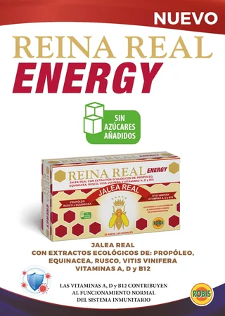 REINA REAL ENERGY 0 X20 VIALES - ROBIS (COMP.ALIMENTICIO)