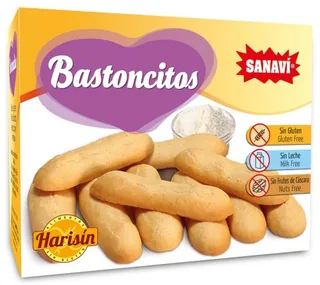 BASTONCITOS DE PAN SIN GLUTEN HARISIN 200 GRS CAJA - SANAVI (ALIMENTACION NATURAL)
