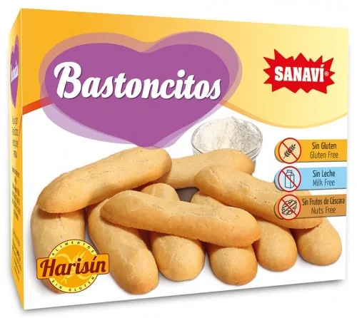 BASTONCITOS DE PAN SIN GLUTEN HARISIN 200 GRS CAJA