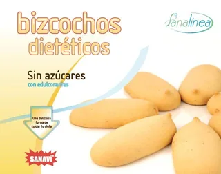 BIZCOCHOS SIN AZÚCAR 125 GRS CAJA - SANAVI (ALIMENTACION NATURAL)