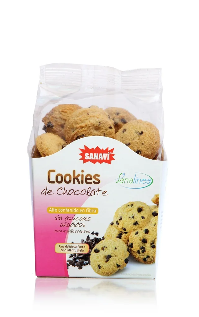 COOKIES DE CHOCOLATE SIN AZUCARES AÑADIDOS 250 MG BOLSA
