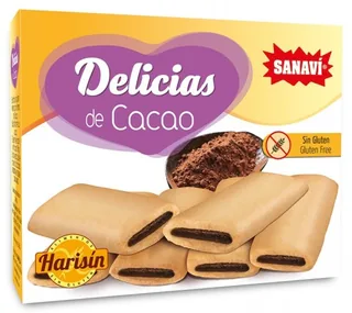 DELICIAS DE CACAO BARRITAS HARISIN 150 GRS X6 CAJA - SANAVI (ALIMENTACION NATURAL)