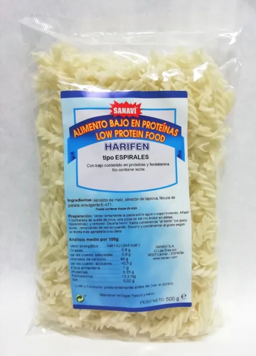 ESPIRALES HARIFEN 500 GRS BOLSA