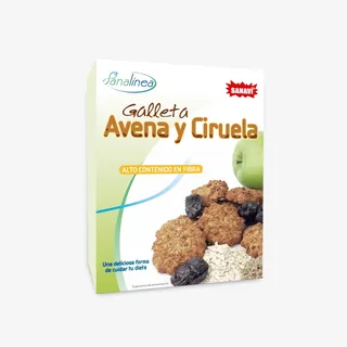 GALLETAS INTEGRALES DE AVENA Y CIRUELA 150 GRS CAJA - SANAVI (ALIMENTACION NATURAL)
