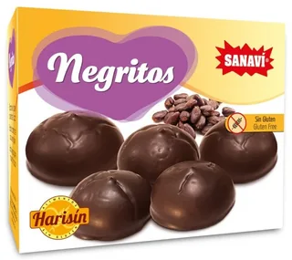 NEGRITOS CHOCO HARISÍN 150 GRS CAJA - SANAVI (ALIMENTACION NATURAL)