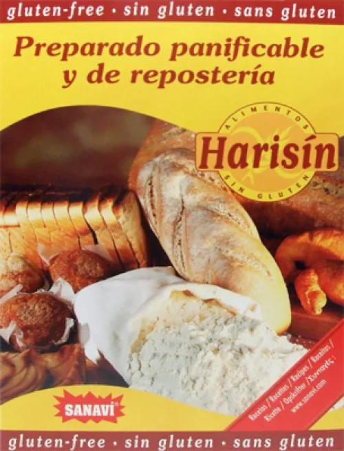 PREPARADO PANIFICABLE Y REPOSTERIA HARISIN 500 GRS CAJA