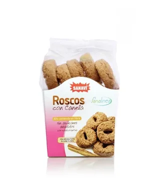 ROSCOS CON CANELA SIN AZUCARES AÑADIDOS 200 GRS BOLSA - SANAVI (ALIMENTACION NATURAL)