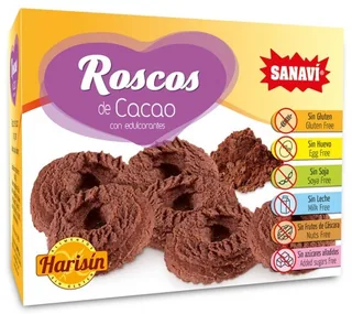 ROSCOS DE CACAO HARISIN 150 GRS CAJA - SANAVI (ALIMENTACION NATURAL)