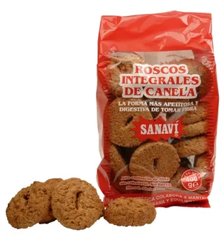ROSCOS INTEGRALES DE CANELA 400 GRS BOLSA - SANAVI (ALIMENTACION NATURAL)