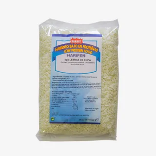 SOPA DE LETRAS HARIFEN 500 GRS BOLSA - SANAVI (ALIMENTACION NATURAL)