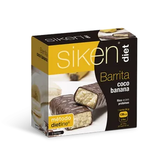 BARRITA DE COCO Y BANANA 36 GRS X5 CAJA - SIKEN (DIETAS)