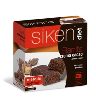 BARRITA DE CREMA Y CACAO 36 GRS X5 CAJA - SIKEN (DIETAS)