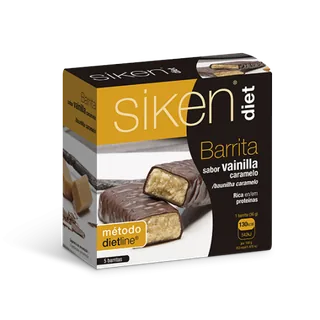BARRITA DE VAINILLA Y CARAMELO 36 GRS X5 CAJA - SIKEN (DIETAS)