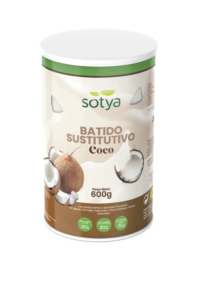 BATIDO SUSTITUTIVO COCO 600 GR POLVO