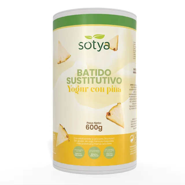 BATIDO SUSTITUTIVO DE PIÑA - YOGURT 600 GRS POLVO