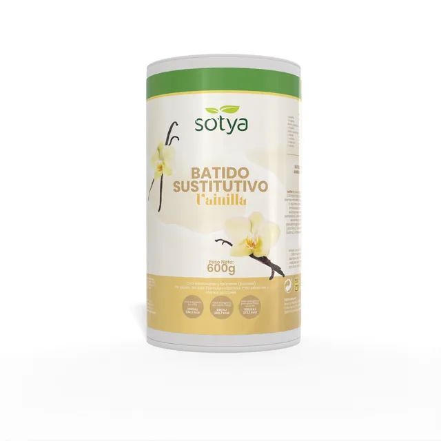 BATIDO SUSTITUTIVO DE VAINILLA 600 GRS POLVO