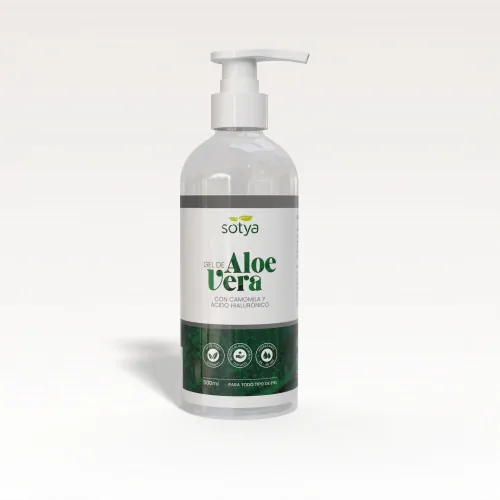 GEL ALOE VERA CON CAMOMILA Y A.HIALURONICO 500 ML