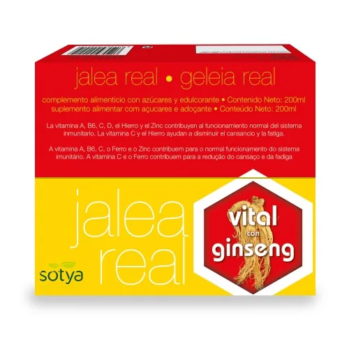 JALEA REAL VITAL CON GINSENG (18) 10 ML X20 AMPOLLAS