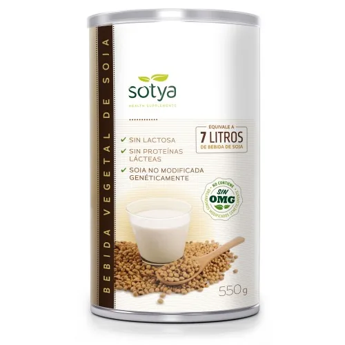 LECHE DE SOJA NATURAL 550 GRS BOTE