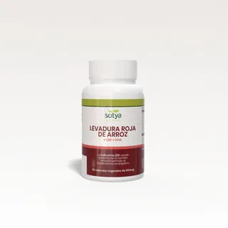 LEVADURA ROJA DE ARROZ +Q10 +DHA 500 MG X60 CAPSULAS - SOTYA (COMP.ALIMENTICIO)