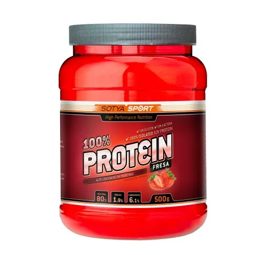 PROTEINA DE SOJA 100% FRESA 1 KG POLVO