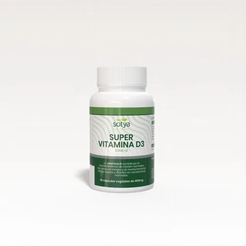 SUPER VITAMINA D3 3000IU 400 MG X90 CAPSULAS