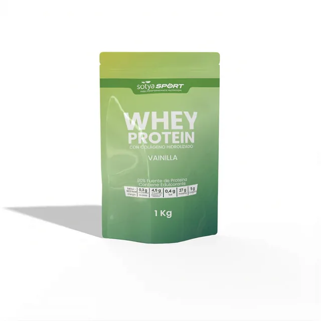 WHEY PROTEINA VAINILLA CON COLAGENO HIDROLIZADO 1 KG POLVO