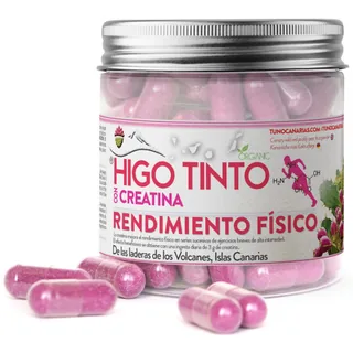 CAPS. DE HIGO TINTO CON CREATINA 90 GRS X90 TARRO - TUNO CANARIO