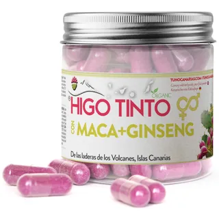 CAPS. DE HIGO TINTO CON MACA Y GINSENG 90 GRS X90 TARRO - TUNO CANARIO