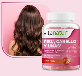GUMMIES PIEL, CABELLO, UÑAS 60/U VITANATUR 1 BOTE - VITANATUR